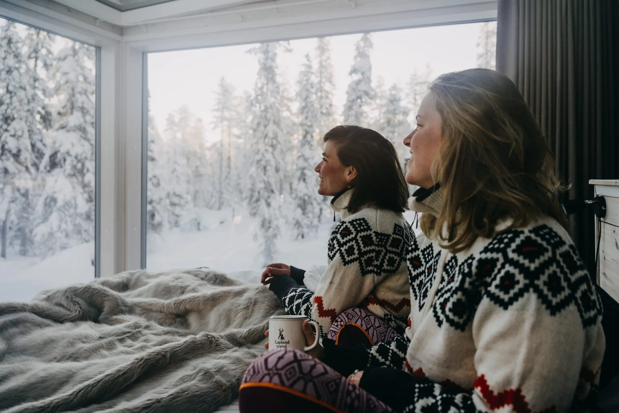 Glazen blokhut lapland