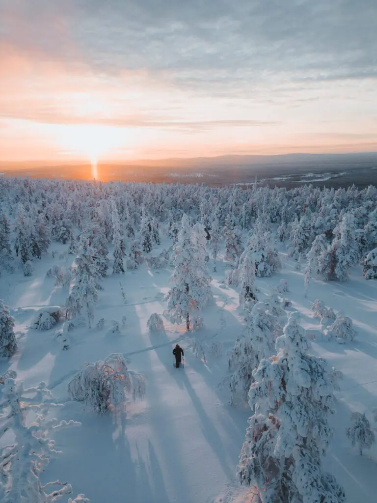 Lappland, Ylläsjarvi, Nordlichter