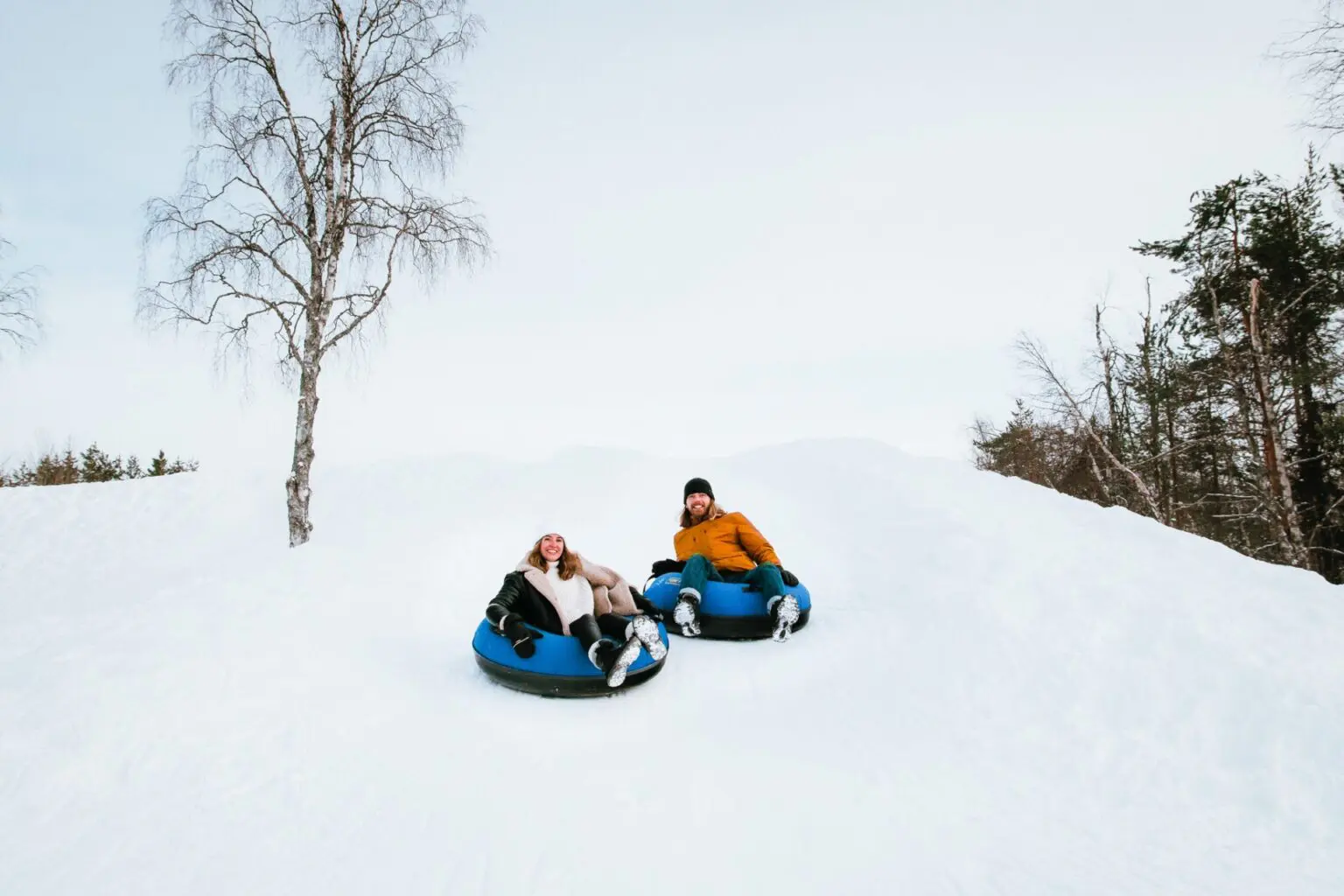 Familie Sledging Lapland
