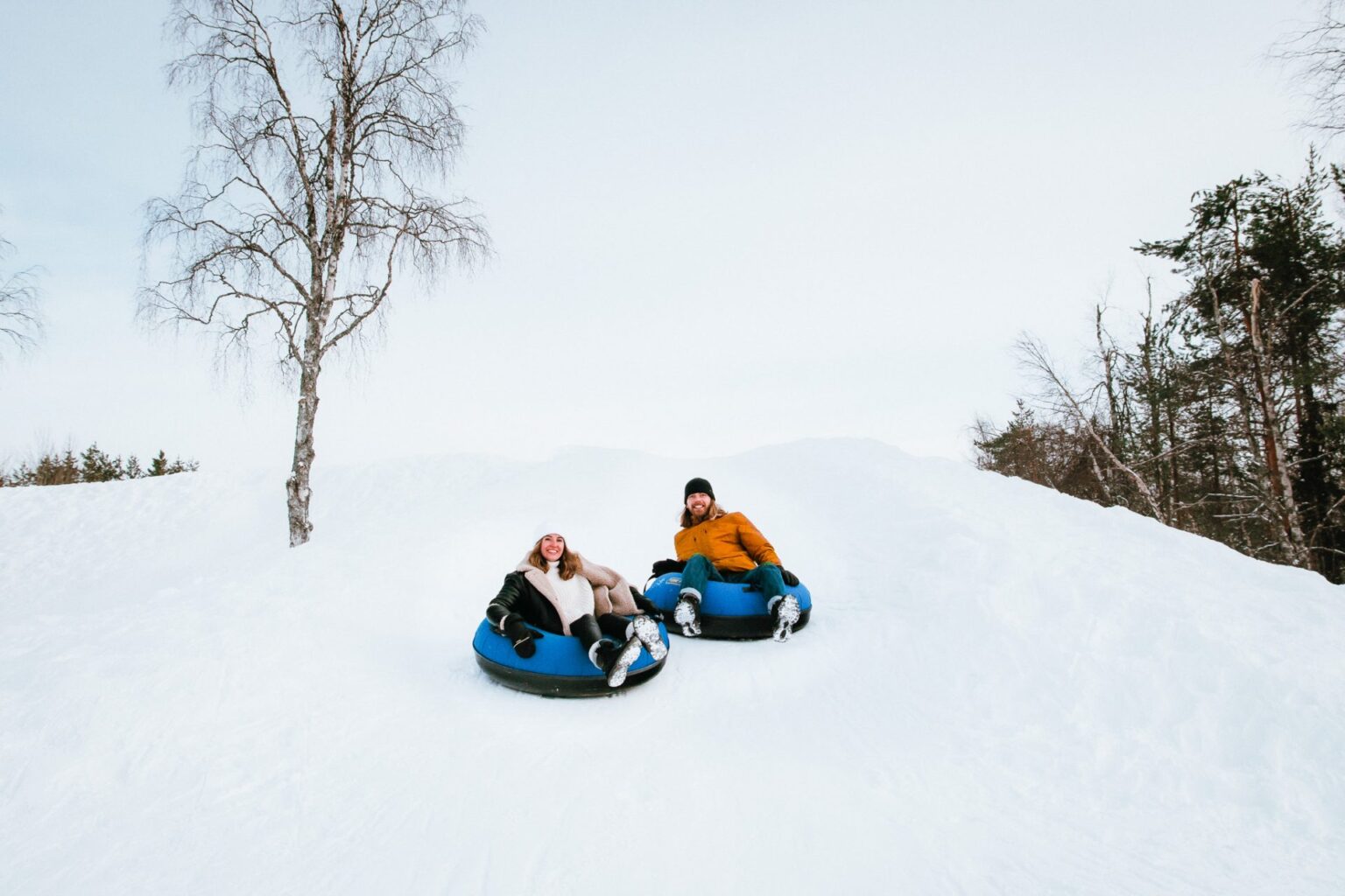 Family Sledging Lapland